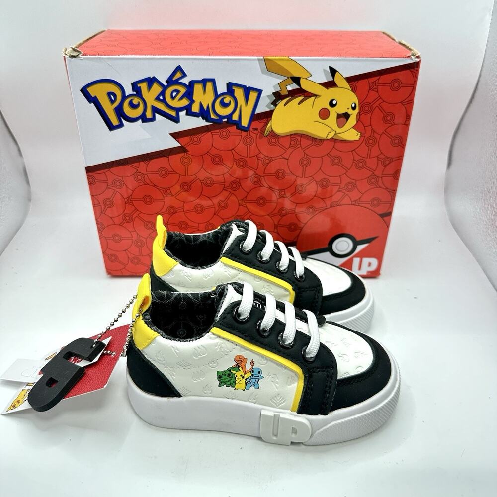 Ground Up Pokemon Shoes Toddler Lace Up Skater Low Profile Shoes | Size 6